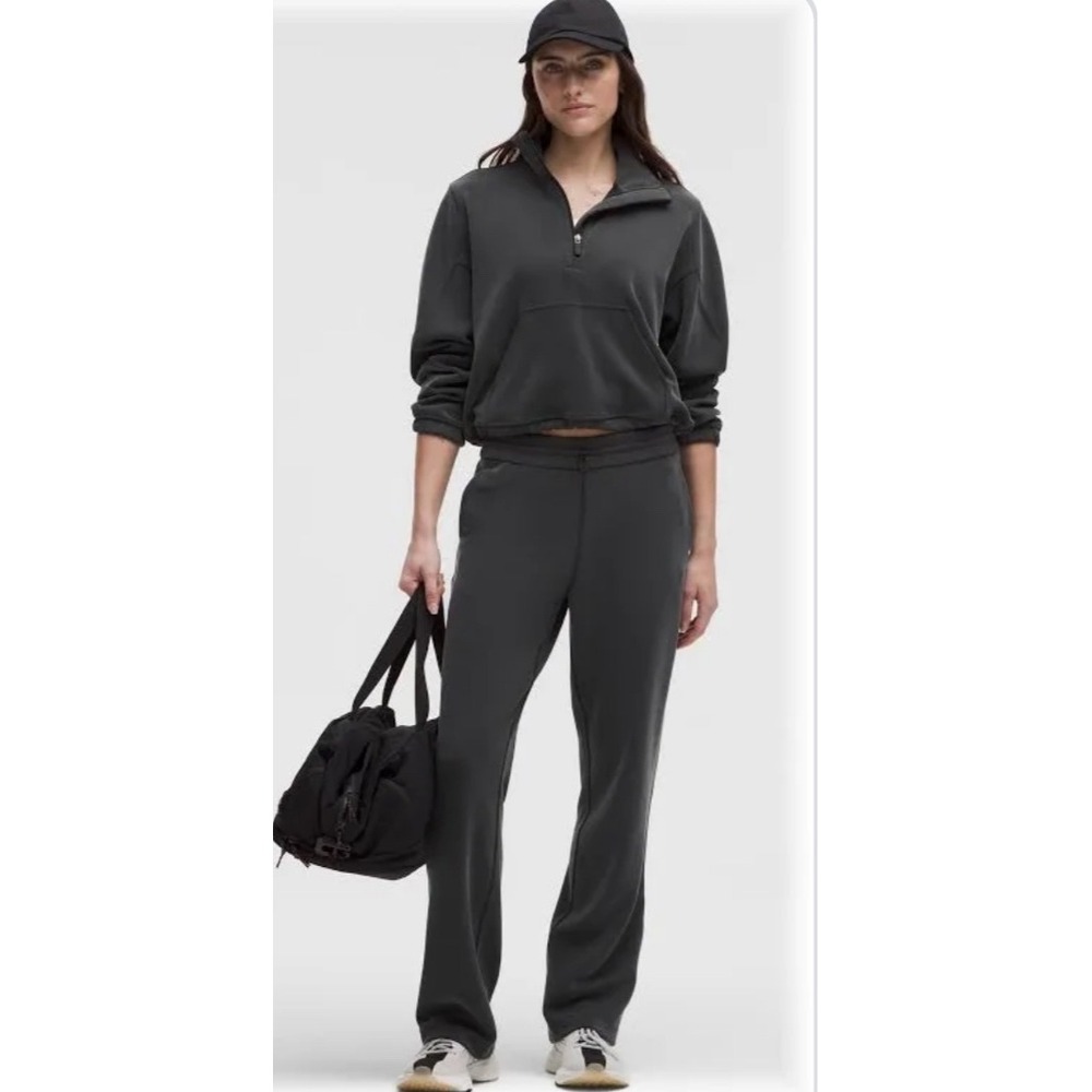 Lululemon Softstreme Straight Leg Pants Charcoal Grey High Rise Joggers
